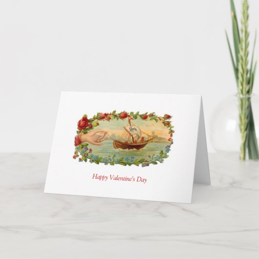  Valentijn - Love Boat, Feestdagen Kaart (Voorkant)