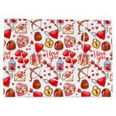 Valentijn Love Gift Bag Groot Cadeauzakje (Achterkant)