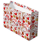 Valentijn Love Gift Bag Groot Cadeauzakje (Voorkant Gekanteld)