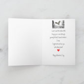 Valentijn Love Heart Owl Bird Animal Natuur Art Feestdagen Kaart (Binnen)