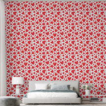 Valentijn Love Hearts Rood en Wit