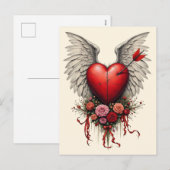 valentijn "Love Struck" Feestdagenkaart (Voorkant / Achterkant)