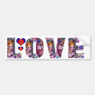 VALENTIJN LOVE VENETIAN MASQUERADE PARTIJ BUMPERSTICKER