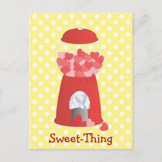 Valentijn machine feestdagenkaart (Voorkant)