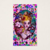 VALENTIJN MASQUERADE MASKS,CONFETTI,roze paars Visitekaartjes (Achterkant)