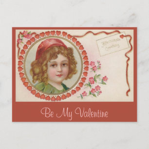 Valentijn Meisje Briefkaart