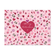 Valentijn met beren, rozen en harten