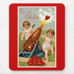 Valentijn met hartkanon Muismat