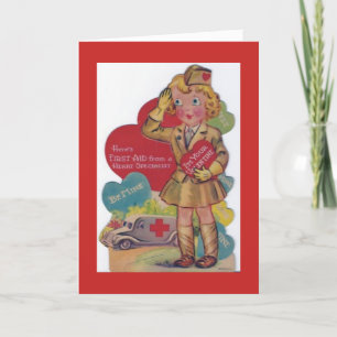 Valentijn - militair - hartspecialist, Feestdagen Kaart