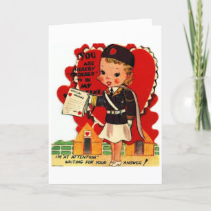 Valentijn - Militair - Ik ben in Aandacht, Feestdagen Kaart