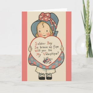 Valentijn - Militair - Soldaat Boy, Feestdagen Kaart