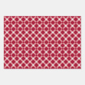 Valentijn Modern Argyle Patroon Set No2 Inpakpapier Vel (Voorkant 3)