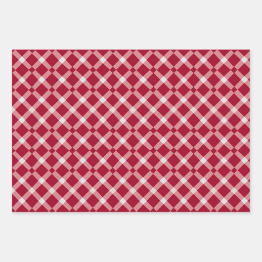 Valentijn Modern Argyle Patroon Set No2 Inpakpapier Vel (Voorkant 3)