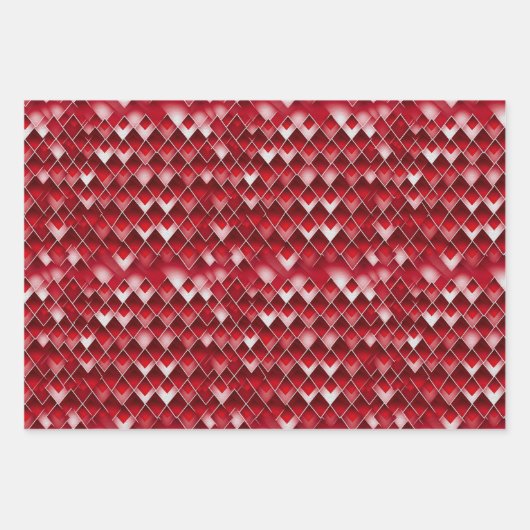 Valentijn Modern Argyle Patroon Set No2 Inpakpapier Vel (Voorkant)