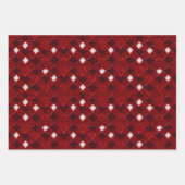 Valentijn Modern Argyle Patroon Set No5 Inpakpapier Vel (Voorkant 3)