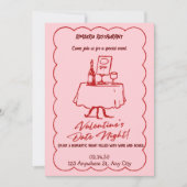 valentijn Modern Party Invitation Kaart (Voorkant)