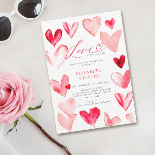 Valentijn Modern Whimsical Hearts Vrijgezellenfees Kaart