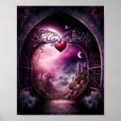 Valentijn Moonlight Poster (Voorkant)