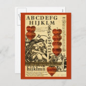 Valentijn muziekharten feestdagenkaart (Voorkant / Achterkant)