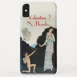 VALENTIJN ? NEE, BEDANKT /RETRO ANTI VALENTIJNSDAG iPhone XS MAX HOESJE