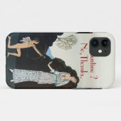 VALENTIJN ? NEE, BEDANKT /RETRO ANTI VALENTIJNSDAG Case-Mate iPhone CASE (Achterkant (horizontaal))