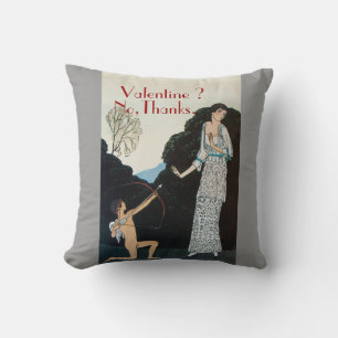 VALENTIJN? NEE,BEDANKT/RETRO ANTI VALENTINE'S DAG KUSSEN