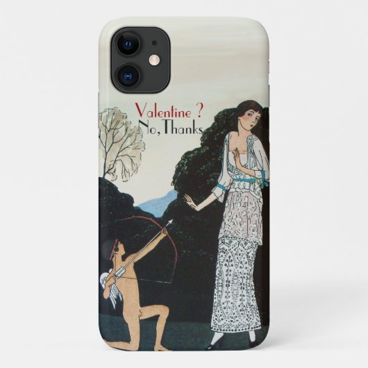 VALENTIJN? NR, /RETRO VAN HET BEDANKT Case-Mate iPhone CASE (Achterkant)