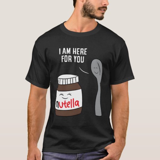 Valentijn Nutella Mannen T-Shirt Paar Partner GIF (Voorkant)