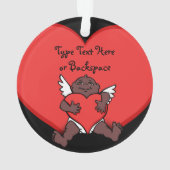 Valentijn Ornament Aangepast Ornament Cupid (achterkant)