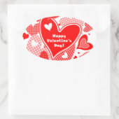 Valentijn Ovale Sticker (Tas)