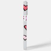 Valentijn paar aangepaste foto monogram hart vorm Case-Mate iPhone case (Achterkant / Rechts)
