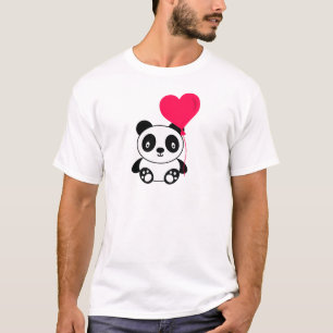Valentijn Panda Cartoon T-shirt