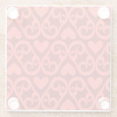 Valentijn Patroon 2 Glazen Onderzetter (Achterkant)