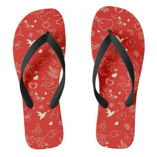 Valentijn Patroon 2 Teenslippers