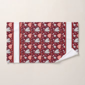 Valentijn patroon bad handdoek (Handdoek)