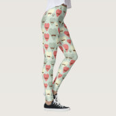 Valentijn patroon met hart en snor leggings (Rechts)