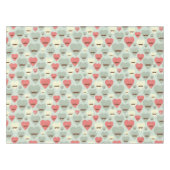 Valentijn patroon met hart en snor tafelkleed (Voorkant (Horizontaal))