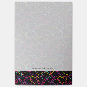 Valentijn Patroon met kleurenharten Post-it® Notes
