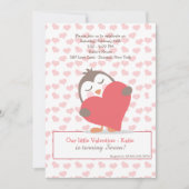Valentijn Penguin Invitation Kaart (Voorkant)