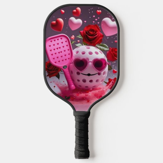Valentijn Pickleball Love – Heart & Paddle Design (Voorkant)