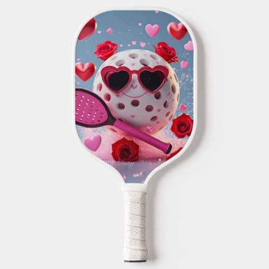 Valentijn Pickleball Love – Heart & Paddle Design (Voorkant)