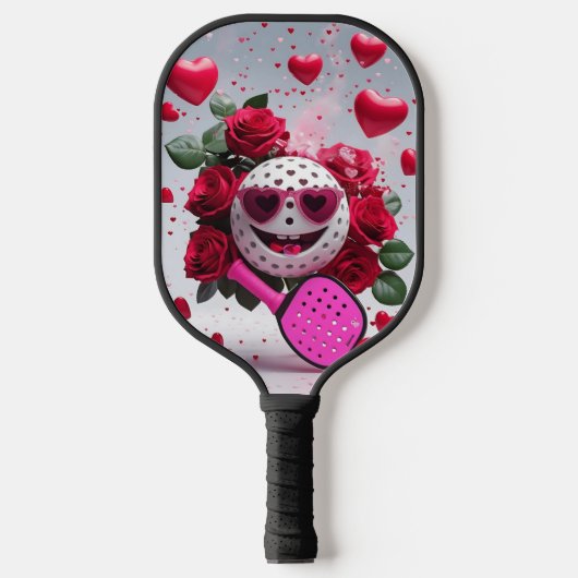 Valentijn Pickleball Love – Heart & Paddle Design (Voorkant)