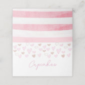 Valentijn plaatsen, valentijn voedseletiketten (Buitenkant ongevouwen)