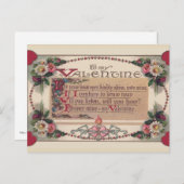 Valentijn Poem Feestdagenkaart (Voorkant / Achterkant)