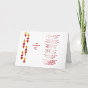 Valentijn Poem Wenskaart Feestdagen Kaart