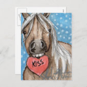 Valentijn Pony Briefkaart Silver Bay (Voorkant / Achterkant)