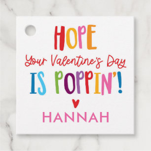 Valentijn Pop Het bevoordeelt Kinder Valentijn Bedankjes Labels