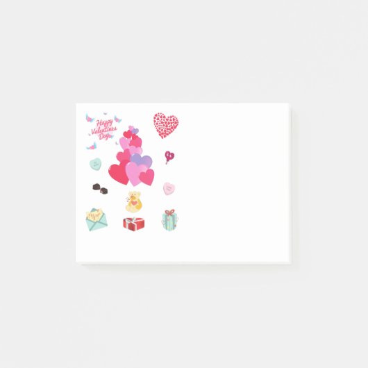 " VALENTIJN" post -it Opmerkingen Post-it® Notes (Voorkant)