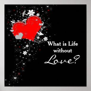 VALENTIJN - POSTER - WAT IS HET LEVEN ZONDER TE LE