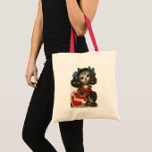 Valentijn Puppy Tote Bag (Voorkant (product))